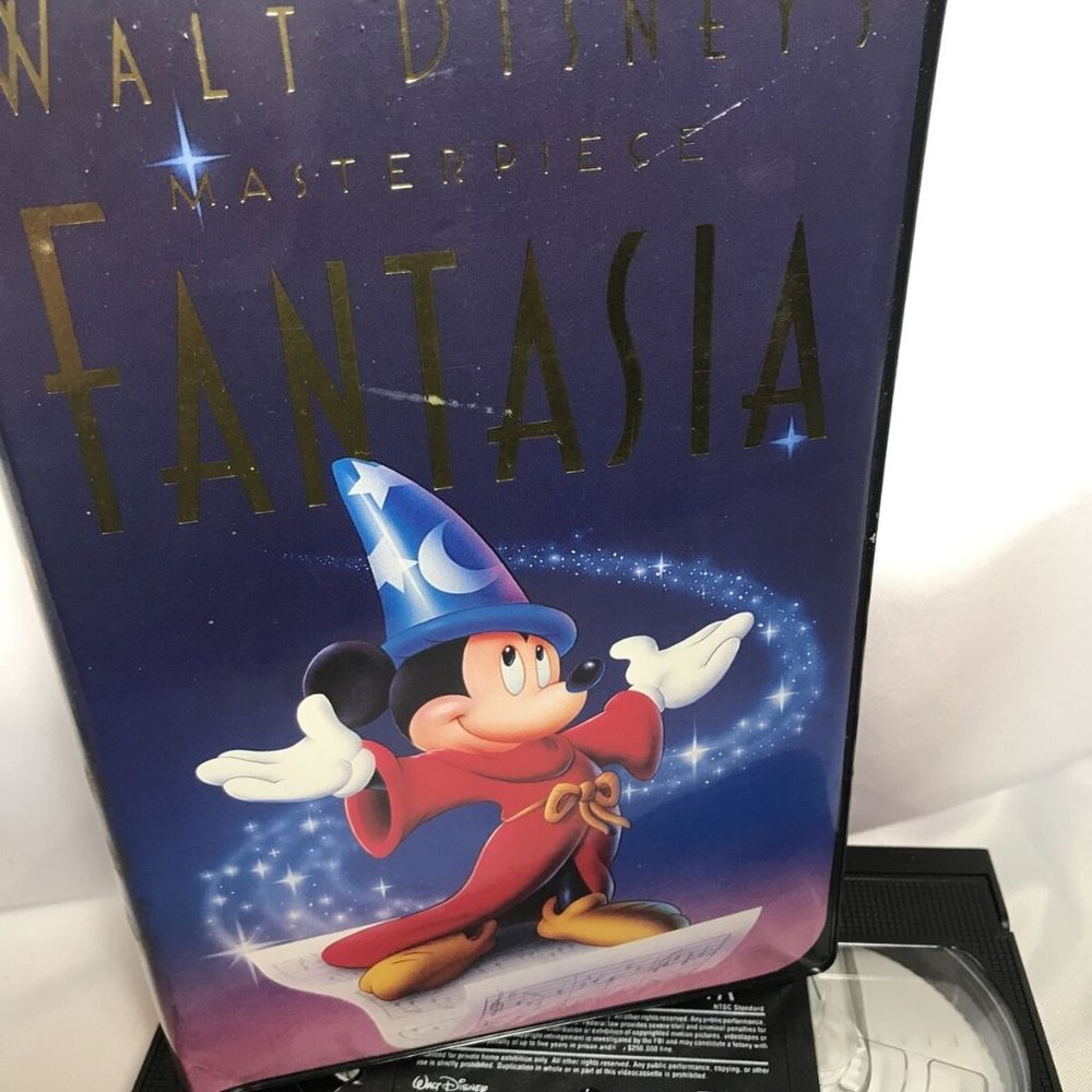 Vintage Walt Disney's Masterpiece Fantasia VHS Limited Edition Clam Shell TESTED